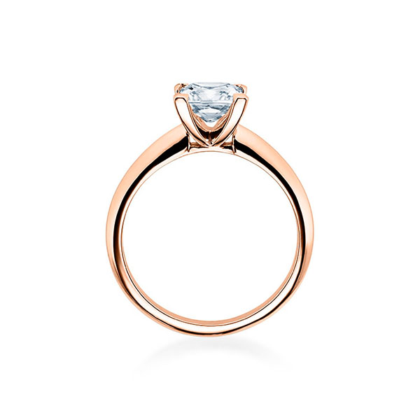 Verlobungsring <br>Rotgold 585 / 0,10 ct.