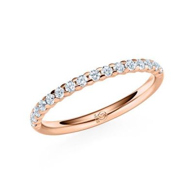 Memoire-Ring Rotgold 585 / 0,32 ct. / tw,si