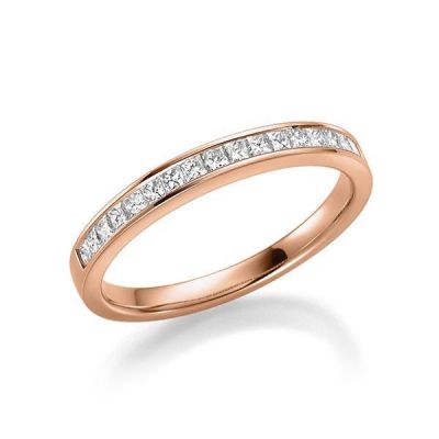 Memoire-Ring Rotgold 750 / 0,38 ct. / tw,vs