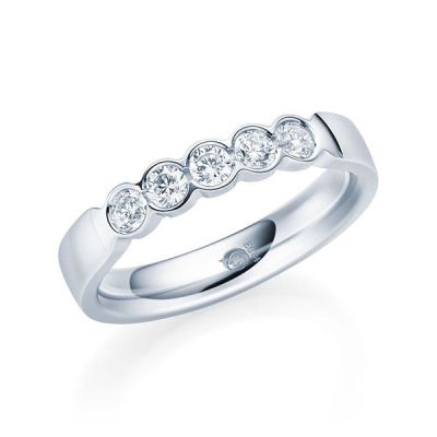 Memoire-Ring Weißgold 585 / 0,35 ct. / tw,si