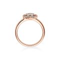 Verlobungsring Rotgold 750 / 0,15 ct.