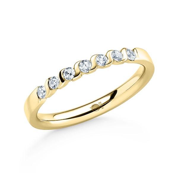 Memoire-Ring / Vorsteckring / Gelbgold 585 / 0,21 ct.
