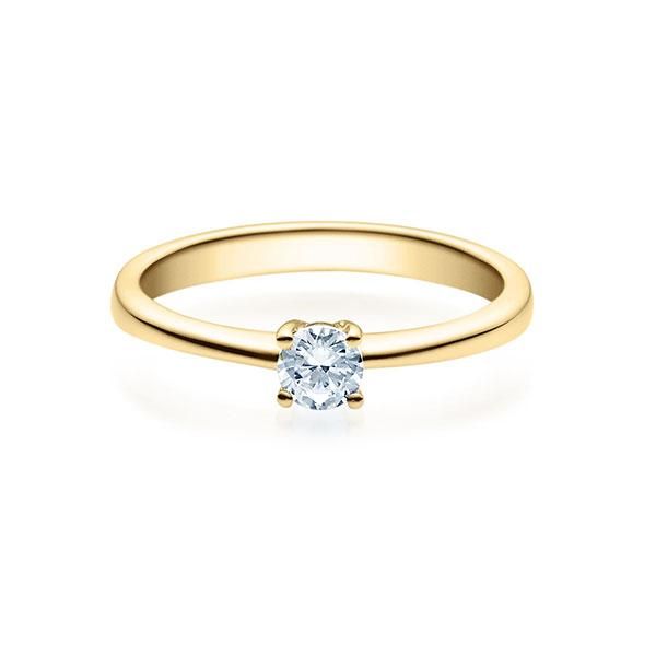 Verlobungsring / Gelbgold 585 / 0,20 ct.