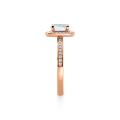 Verlobungsring Rotgold 750 / 0,37 ct.