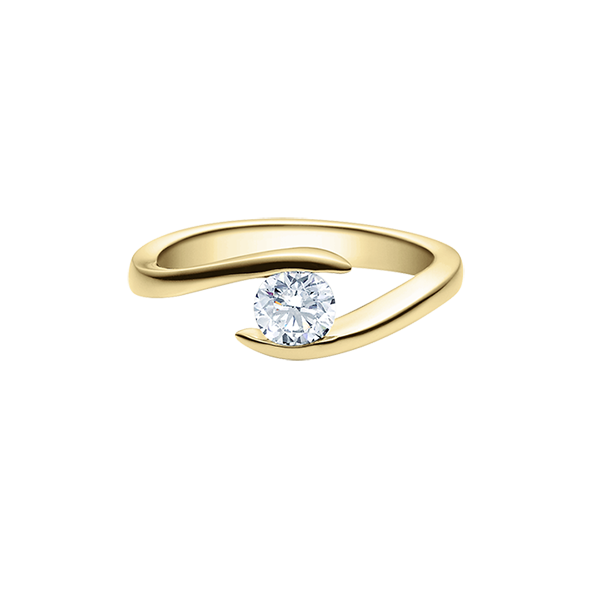 Verlobungsring / Gelbgold 585 / 0,20 ct.