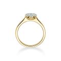 Verlobungsring Gelbgold 750 / 0,26 ct.
