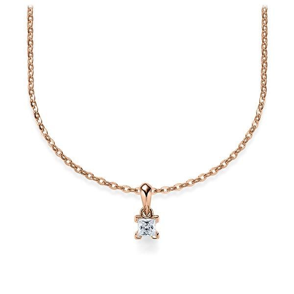 Collier Rotgold 585 / 0,10ct