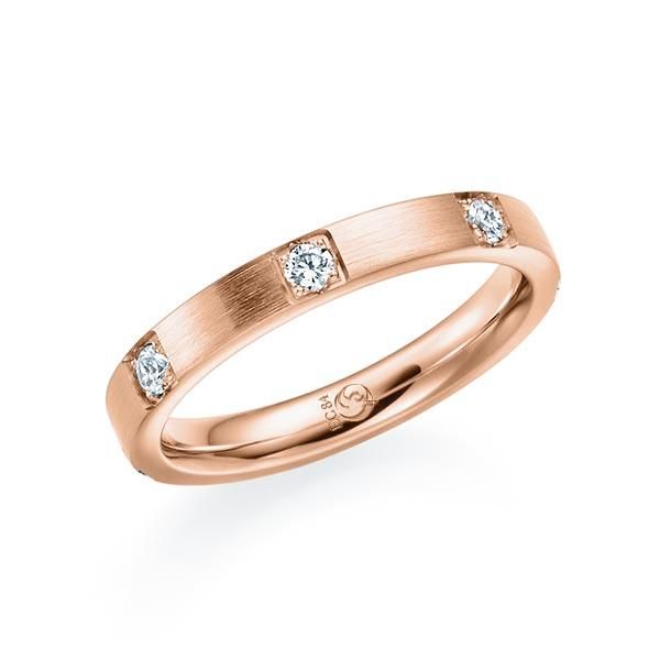 Ring Rotgold 585 / 0,35 ct.
