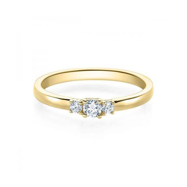 Verlobungsring Gelbgold 585 / 0,11 ct.
