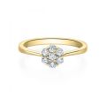 Verlobungsring Gelbgold 750 / 0,245 ct.