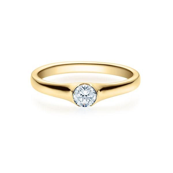 Verlobungsring / Gelbgold 585 / 0,20 ct.