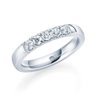 Memoire-Ring Weißgold 585 / 0,35 ct. / tw,si