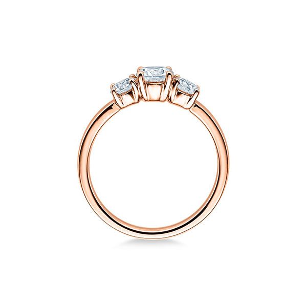 Verlobungsring Rotgold 585 / 0,11 ct.