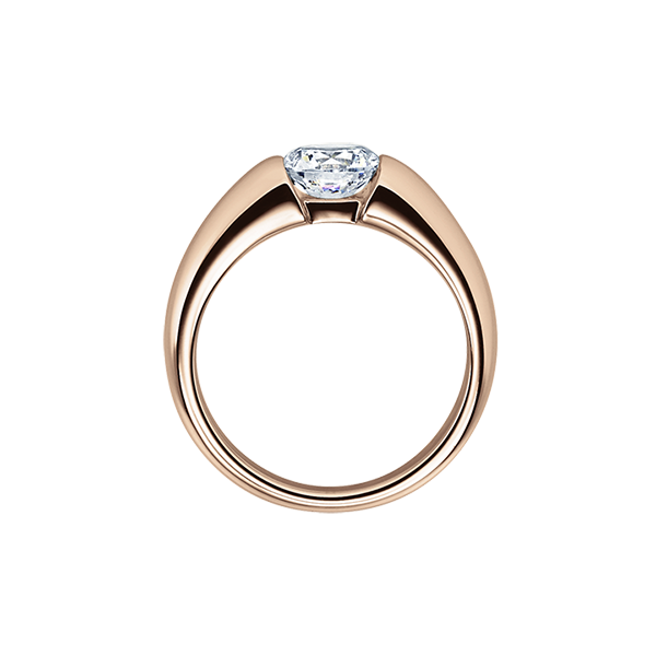 Verlobungsring / Rotgold 585 / 0,10 ct.