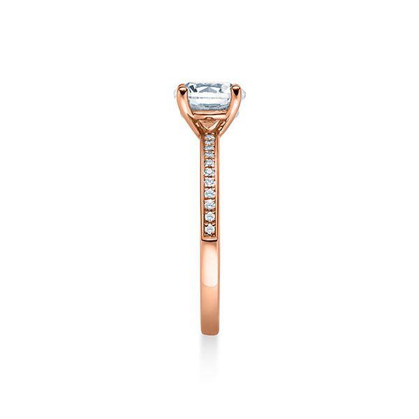 Verlobungsring Rotgold 750 / 0,199 ct.