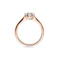 Verlobungsring Rotgold 750 / 0,147 ct.