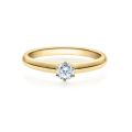 Verlobungsring Gelbgold 585 / 0,20 ct.