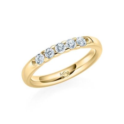 Memoire-Ring Gelbgold 585 / 0,35 ct. / tw,si