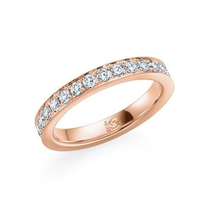 Memoire-Ring Rotgold 585 / 1,30 ct. / tw,si