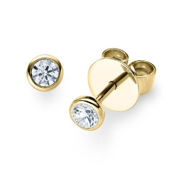 Ohrstecker Gelbgold 585 / 0,20 ct.