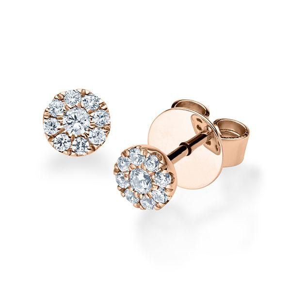 Ohrstecker Rotgold 750 / 0,198 ct.