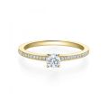 Verlobungsring Gelbgold 750 / 0,329 ct.