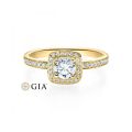 Verlobungsring Gelbgold 750 / 0,539 ct.