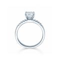 Verlobungsring Weißgold 750 / 0,53 ct.