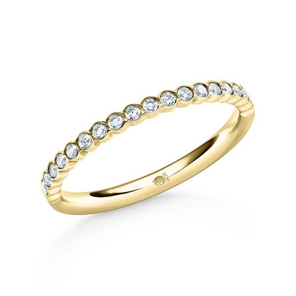 Memoire-Ring / Vorsteckring / Rotgold 585 / 0,18 ct.