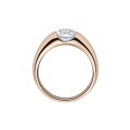 Verlobungsring Rotgold 585 / 0,10 ct