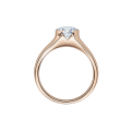 Verlobungsring Rotgold 585 / 0,10 ct.