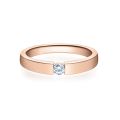 Verlobungsring Rotgold 585 / 0,10 ct.
