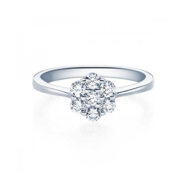 Verlobungsring / Weißgold 750 / 0,399 ct.