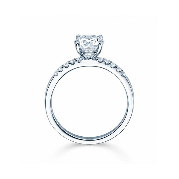 Verlobungsring / Weißgold 750 / 0,53 ct.