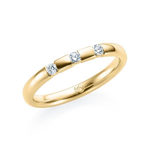 Ring Gelbgold 585 / 0,12 ct.