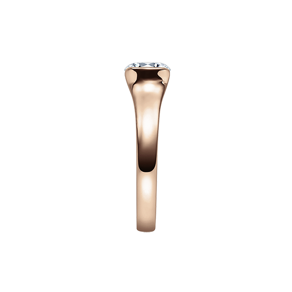 Verlobungsring / Rotgold 585 / 0,10 ct.