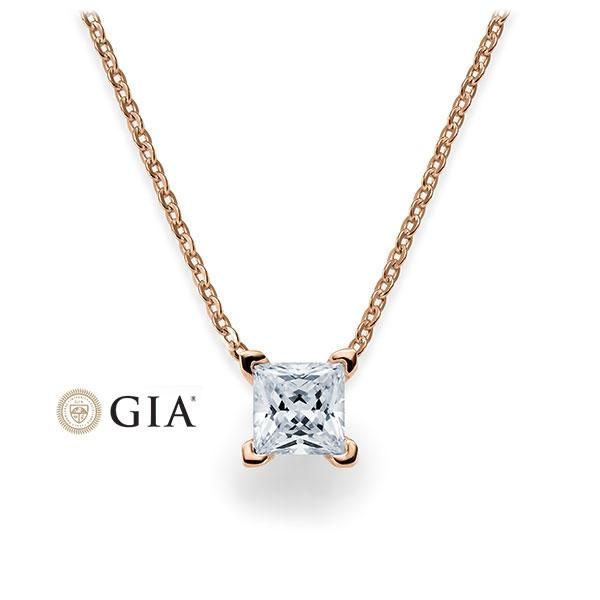 Collier Rotgold 750 / 0,70ct