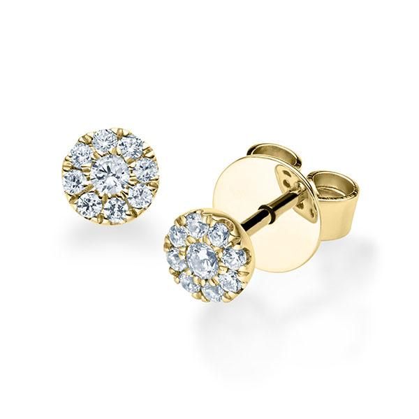 Ohrstecker Gelbgold 750 / 0,198 ct.