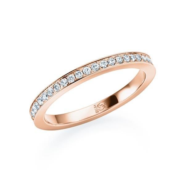 Ring Rotgold 585 / 0,45 ct.