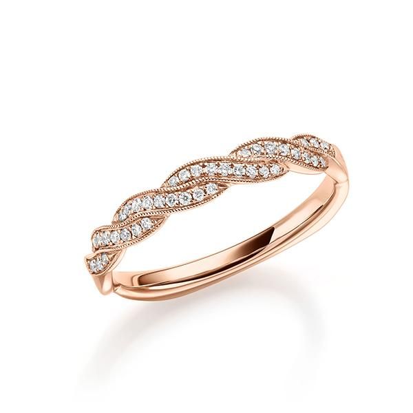 Memoire-Ring / Vorsteckring / Rotgold 750 / 0,11 ct.
