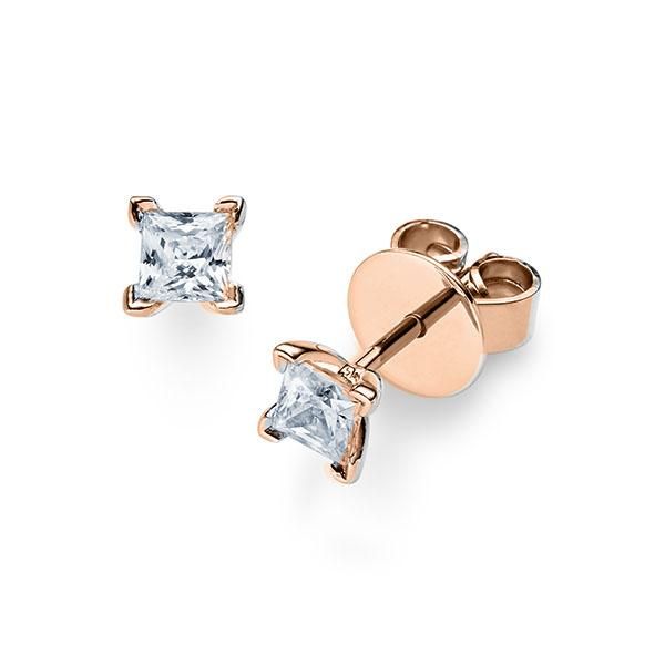 Ohrstecker Rotgold 585 / 0,50 ct.
