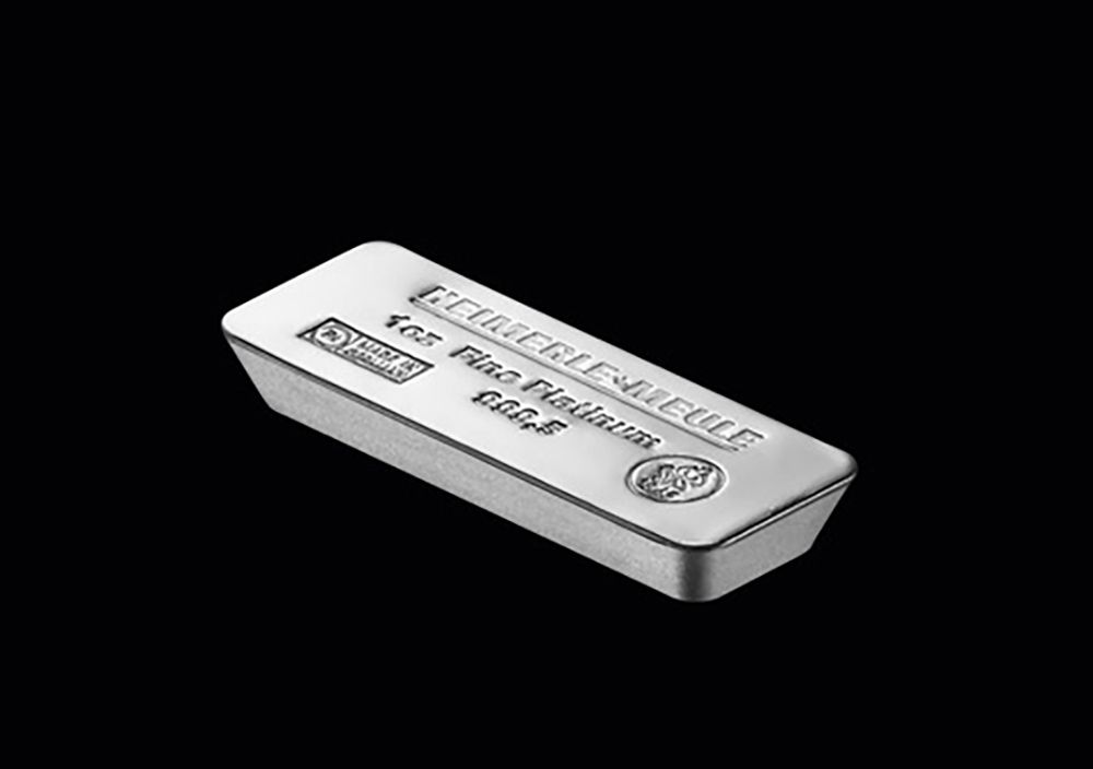 Sargbarren aus Gold und Platin