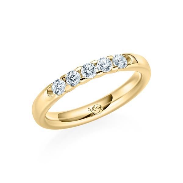 Memoire-Ring / Vorsteckring / Gelbgold 585 / 0,35 ct.