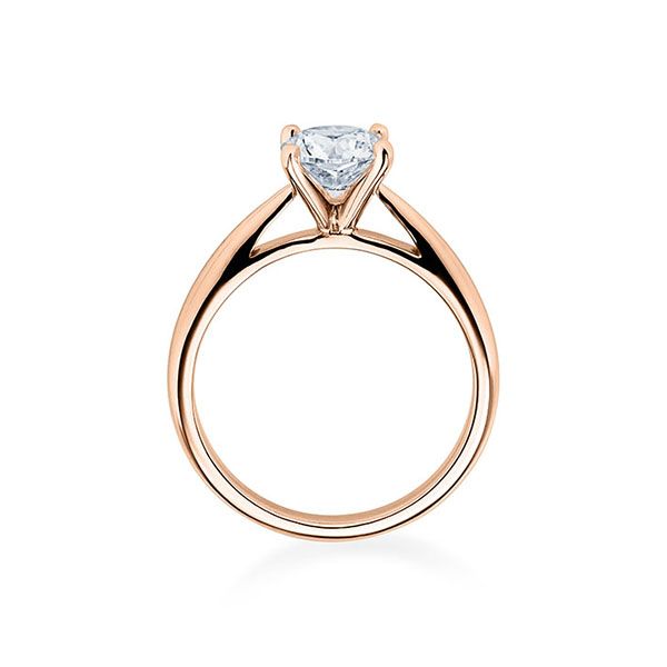 Verlobungsring / Rotgold 585 / 0,10 ct.