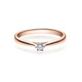 Verlobungsring Rotgold 585 / 0,10 ct.
