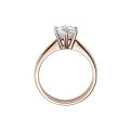 Verlobungsring Rotgold 585 / 0,10 ct. 