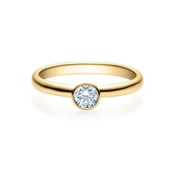Verlobungsring / Gelbgold 585 / 0,20 ct.