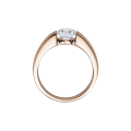 Verlobungsring Rotgold 585 / 0,10 ct.