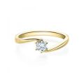 Verlobungsring Gelbgold 585 / 0,20 ct.