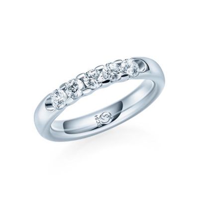 Memoire-Ring Weißgold 585 / 0,50 ct. / tw,si